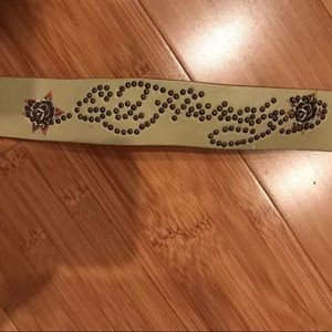 Ed Hardy Rose Buckle Belt